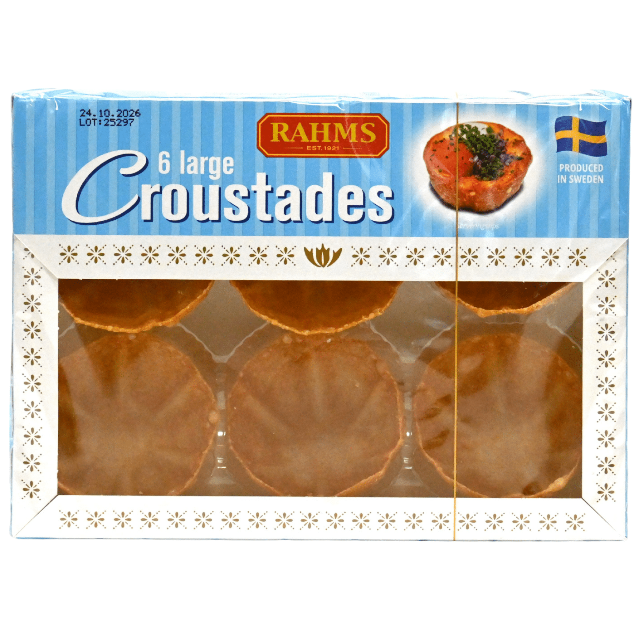 Croustades – sprøde tarteletter - 6 stk