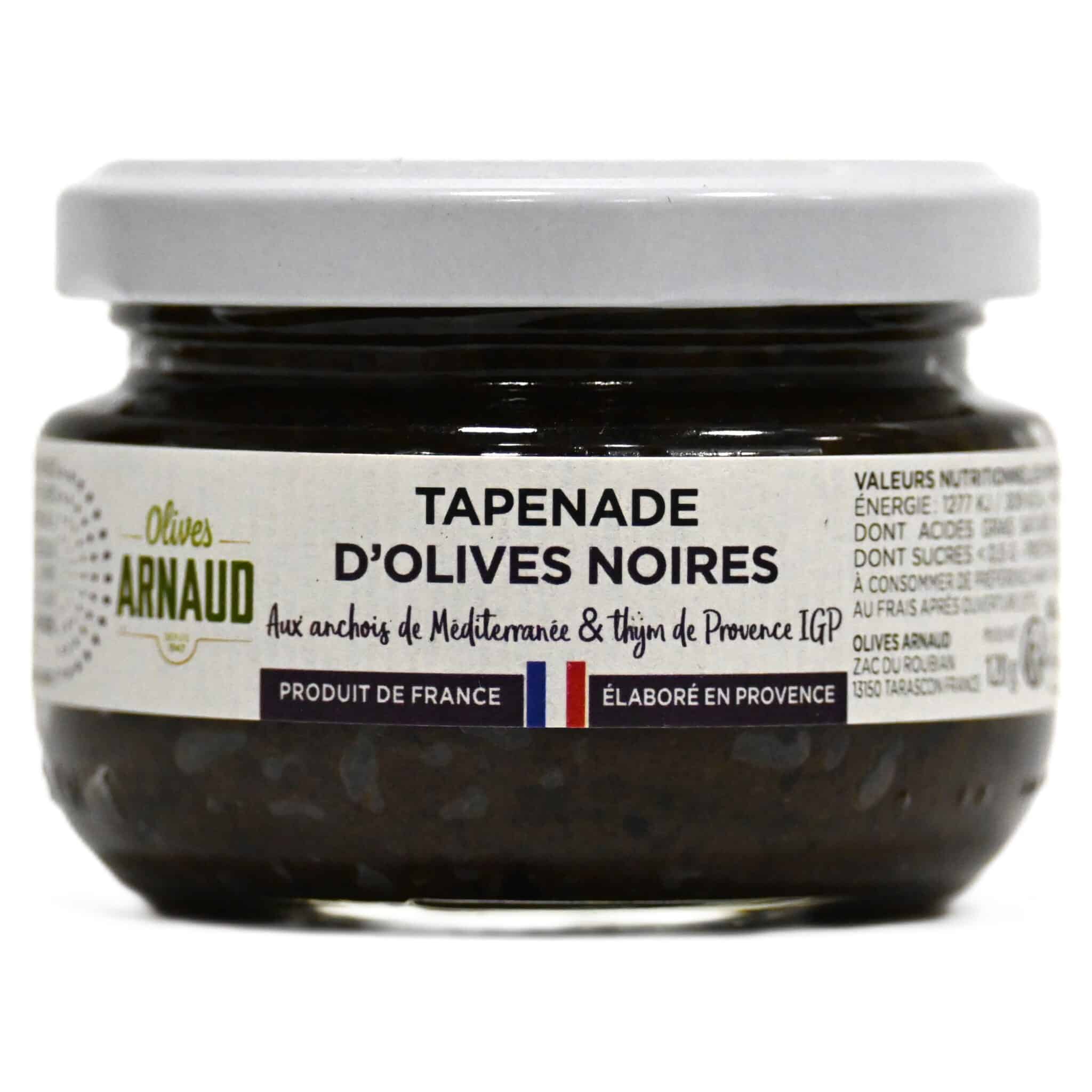 Olives Arnaud – Tapenade af Sorte Oliven med Ansjos & Timian fra Provence 90 g