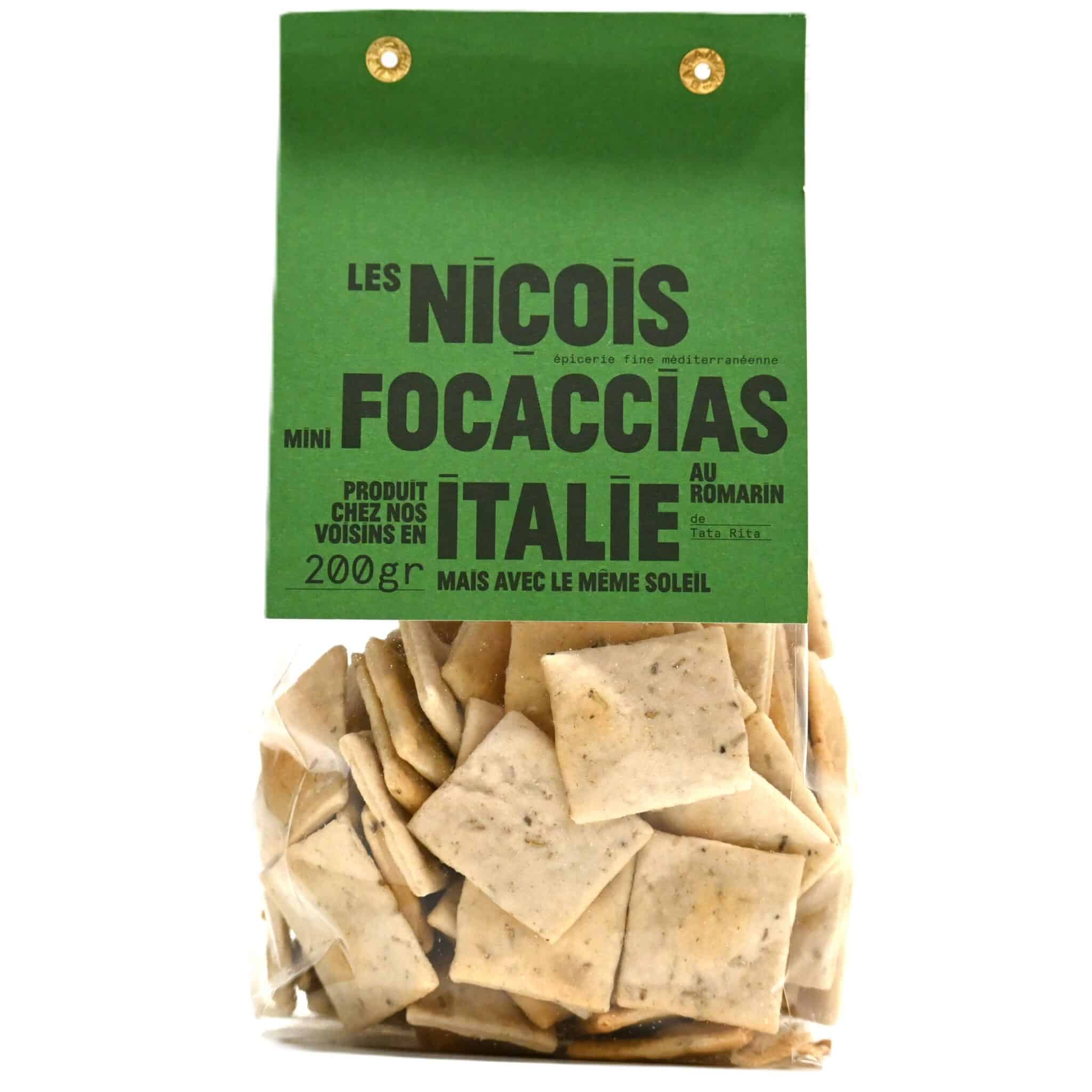 Les Niçois – Mini Focaccias med Rosmarin 200 g