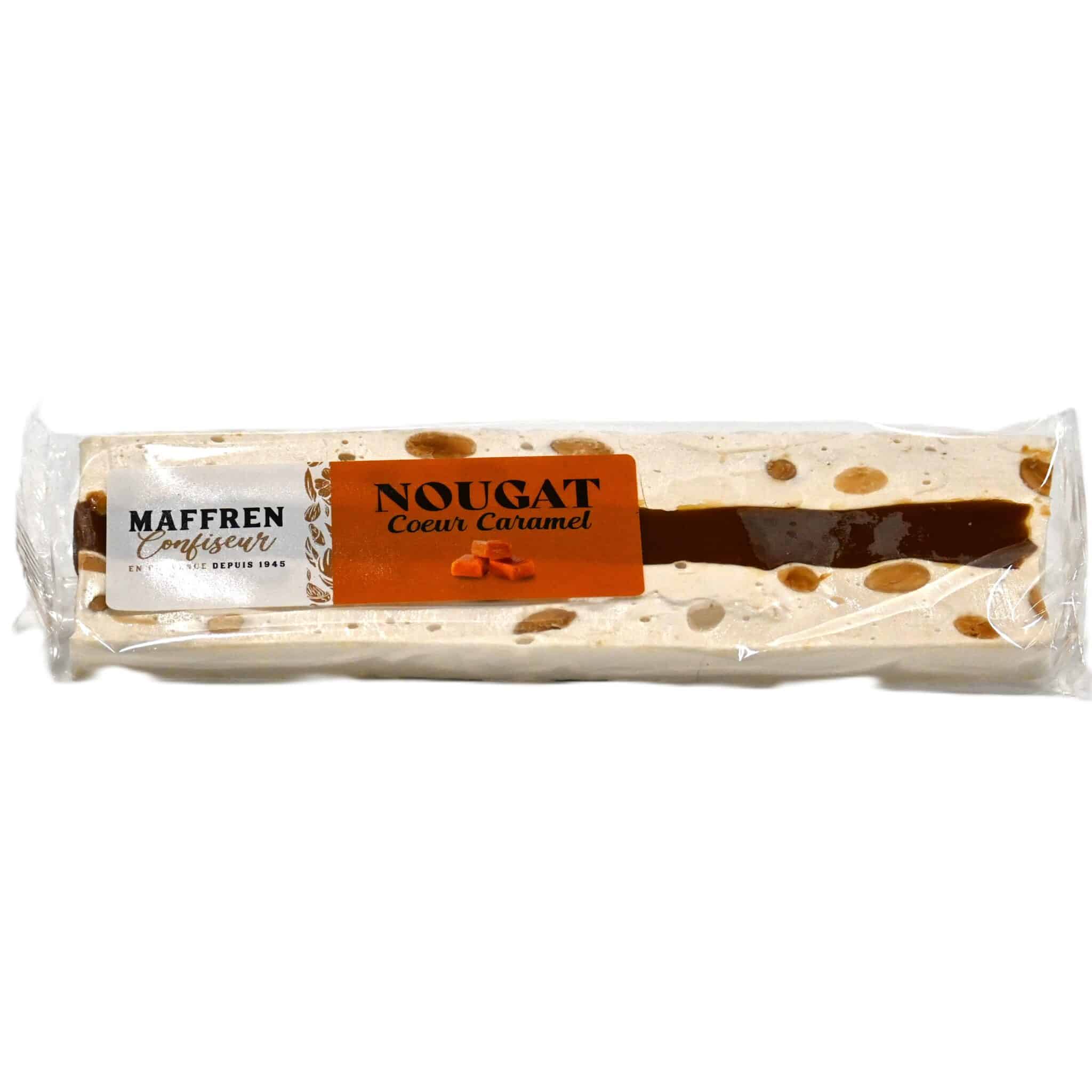 Barre de Nougat Cœur Caramel Tendre – 100 g (D. Maffren)